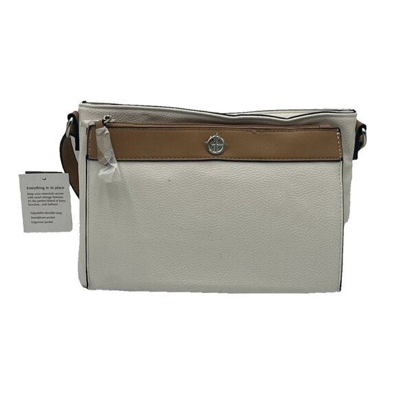 Giani Bernini Signature Crossbody Women's One Size White Caramel MSRP $79.50 New - Picture 1 of 5